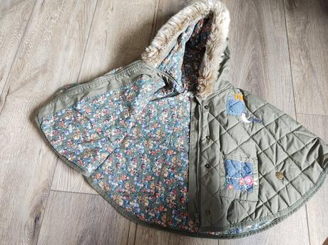 Středně teplý kabát-pončo next, next,104