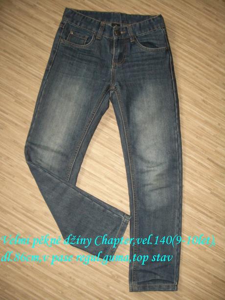 2x džíny vel.140, chapter young,140