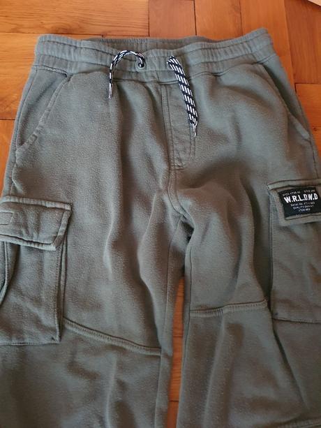2 x teplákové kalhoty, h&m,152