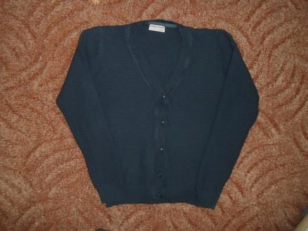 Modrý svetr svetřík knoflíčky, 134