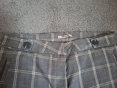 Pružné kárované kalhoty, orsay,xl