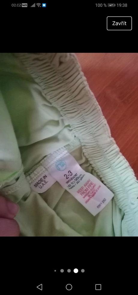 Dětské limetkové kalhoty, mothercare, mothercare,98