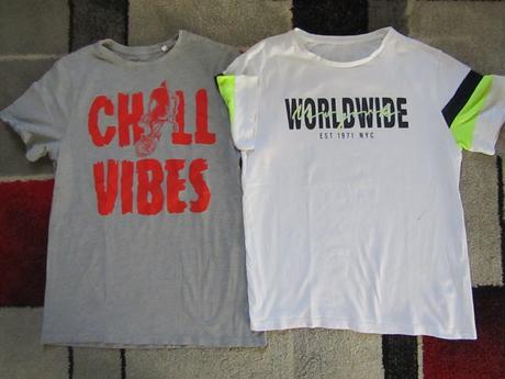 2 x tričko pro kluka zn.c & a- vel.182 + s, c&a,182