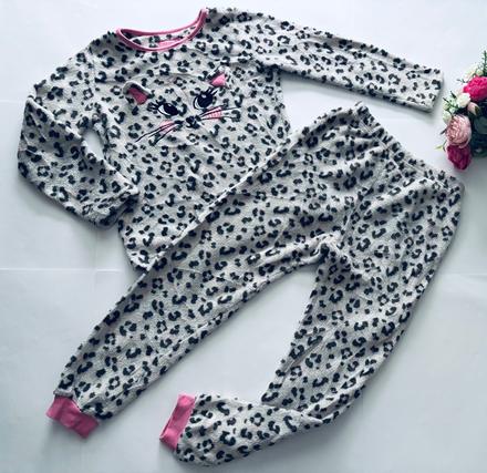 Ob/ pyžamo huňaté flecové - v.8/9 let, primark,134