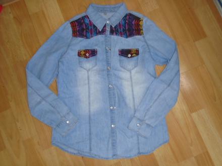 Džínová košile vel 158 12/13 l, denim,158