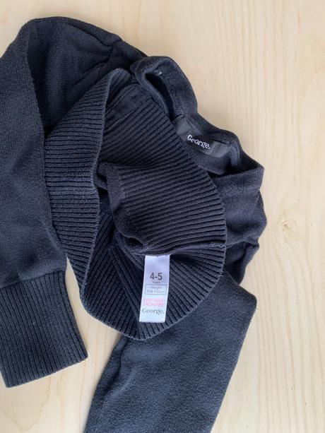 Černý svetr & bolerko george vel. 104/110, george,104