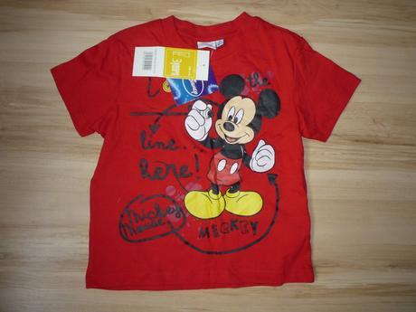 Nové triko mickey mouse s krátkým rukávem, disney,98
