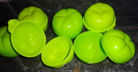 Dětské jídelní dozy ve tvaru jablka 10 ks, 