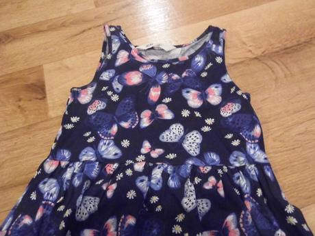 Šaty s motýlky, h&m,110