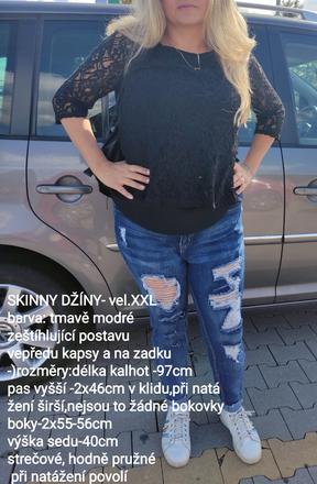 Strečové džíny- vel xxl, xxl