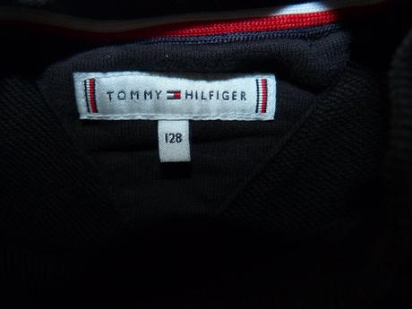 Tommy hilfiger černá mikina vel.128, tommy hilfiger,128