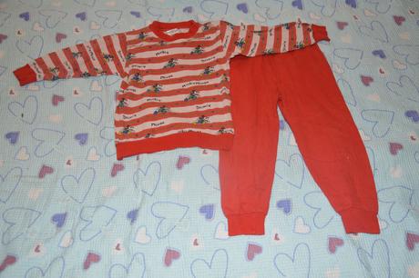 Bavlněné pyžamo pyžamko mickey mouse, 98