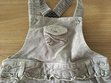 Manžestrová sukně s laclem, baby club,68