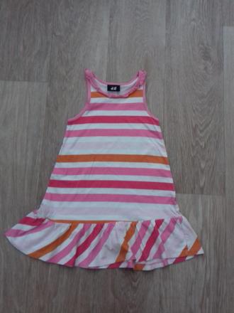 Bavlněné šatičky vel. 98/104, h&m,98