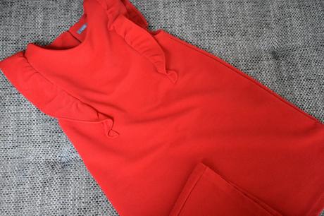 Červené  slušivé slavnostní šaty next, 2016, 134, next,134