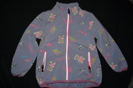 Dívčí mikina v.110, na zip,bavlna, kugo,110