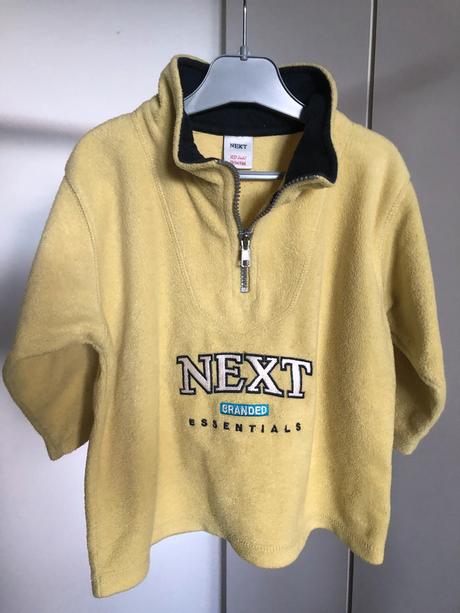 Žlutá flísová mikina, 92