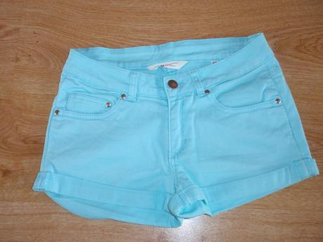 Džínové kraťasy, h&m,158