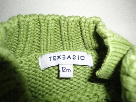 Příjemný svetřík texbasic, vel. 9-12 měsíců, 80