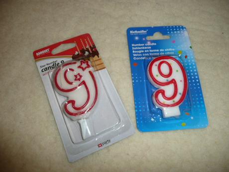 Svíčka číslo 9 narozeniny, 