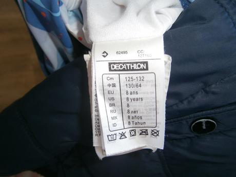 Oboustranná zimní bunda vel. 128, wedze,128