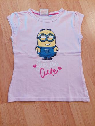 Tričko triko mimoni - růžové, obrázek v. 98-104, 98