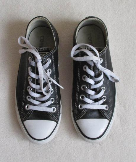 Kožené tenisky converse černé nízké 37,5, converse,38