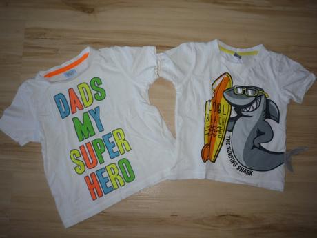 Bílá trika se žralokem a nápisy, f&f,98