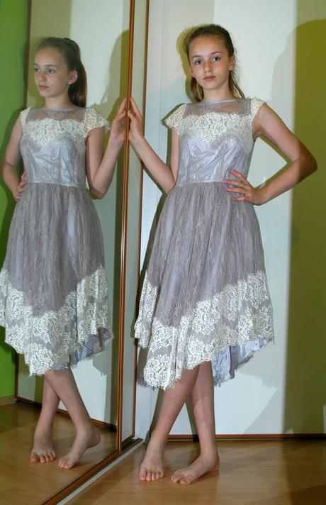 Slavnostní sváteční společenské dívčí šaty, monsoon,170