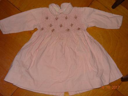 Dívčí šaty s límečkem a květy, jacadi,80