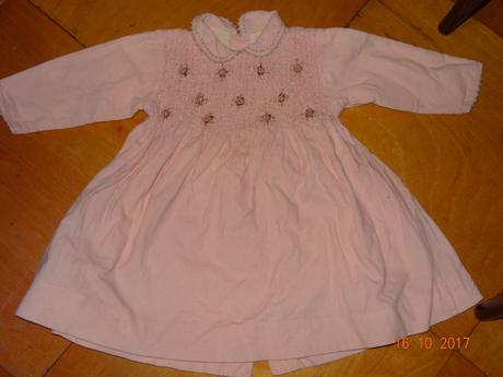 Dívčí šaty s límečkem a květy, jacadi,80