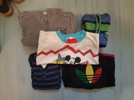 Mikiny a svetry, vel. 92, 5 kusů, adidas,92