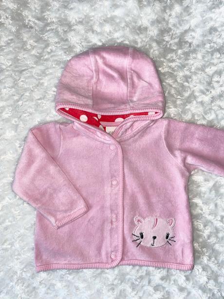 Růžová sametová mikina h&m, h&m,68