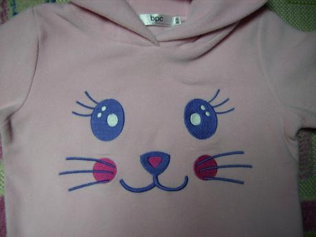 Teplá zajíčková mikinka, bonprix,98