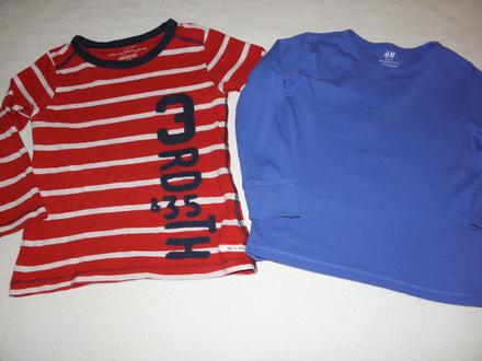 2x tričko h&m vel.98/104 - cena celkem, h&m,98