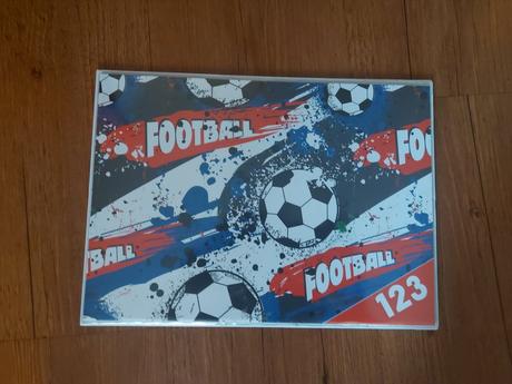 Desky na čísla do školy, motiv fotbal,