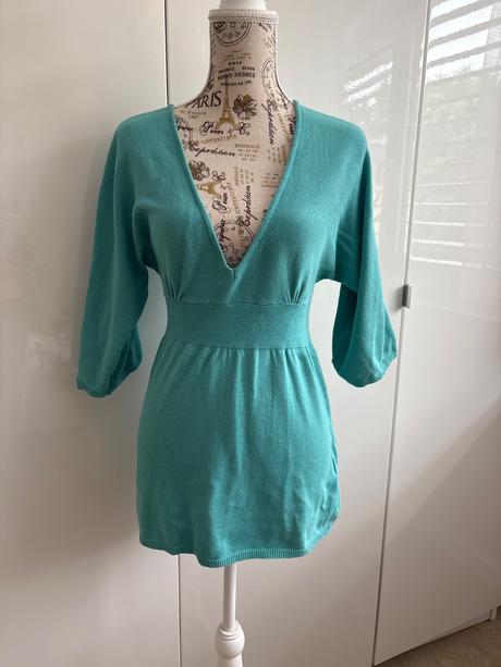 Tunika uplet tyrkysová melrose  36, 36