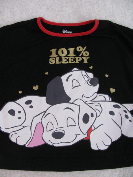 Krásné černé tričko 101 dalmatinů, nutmeg,110