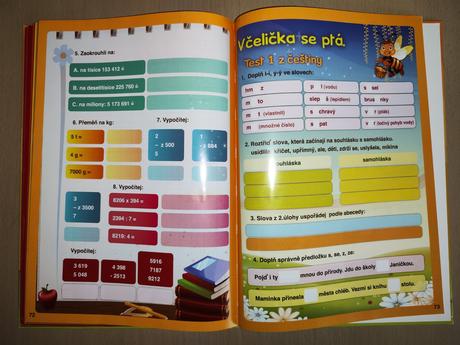 Škola zábavného učení, prac. sešit, omalovánky,