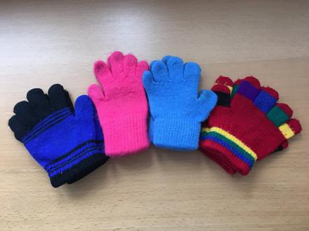 4x dětské rukavice 0,5 - 2 roky, h&m,80