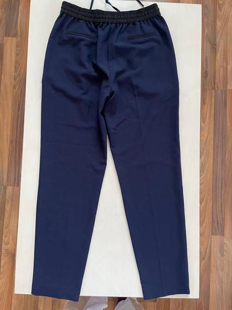 Nové tmavě modré volné kalhoty, vel xs, ff, xs