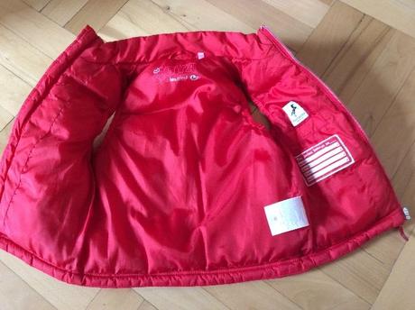 Nádherná červená vesta pro holčinky, c&a,98