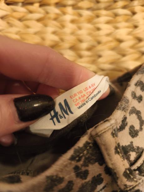 Leopardí džegíny legíny h&m, h&m,110