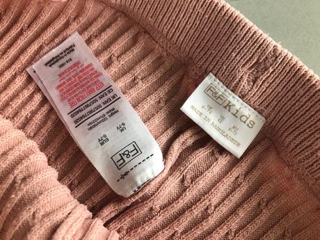 Starorůžové legíny s knoflíčky 6-7let 122-128cm, f&f,122