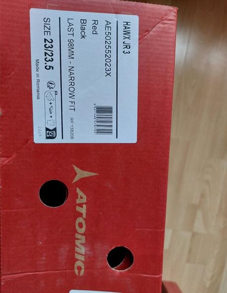 Dětské přezkáče, sjezdové boty na lyže, atomic 23, atomic,23