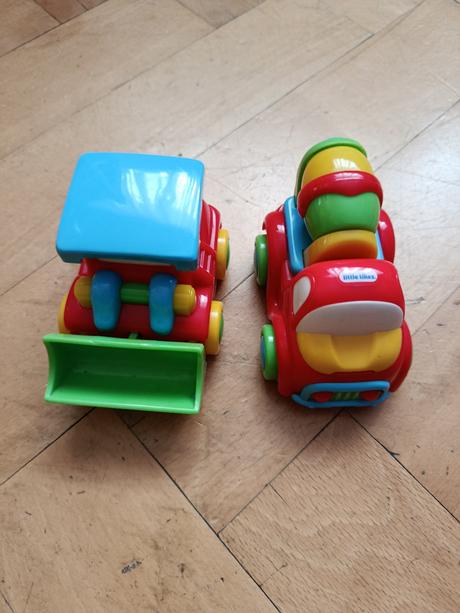 Little tikes - bagr, míchačka,