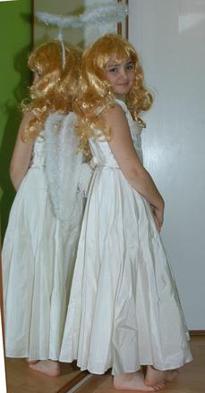 Karnevalové šaty - anděl, princezna, nevěsta...,