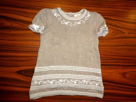 Luxusní hnědé přízové šaty, 74