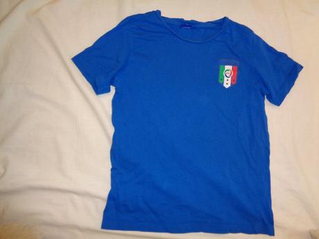 Modré bavlněné tričko, 140