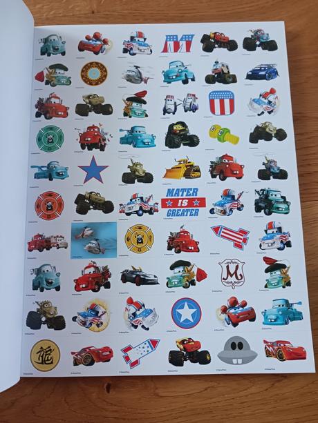 Velká cars kniha nálepky+omalovánky,